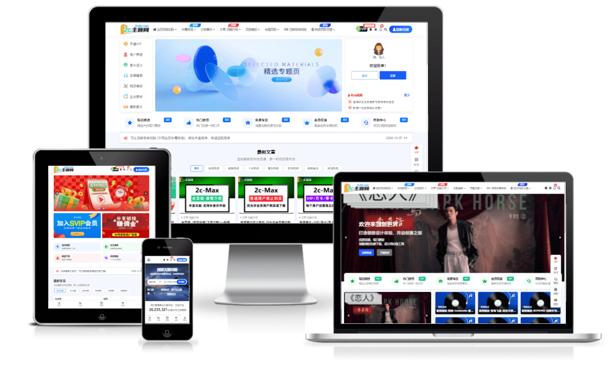 2c-Max主题-基于WordPress模板使用
